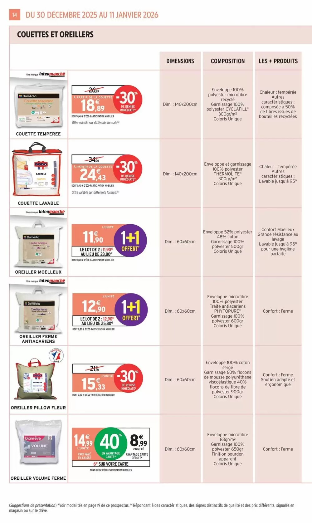 Prospectus promotionnel Intermarché valable à partir du 30/12/2025 - Page 14.