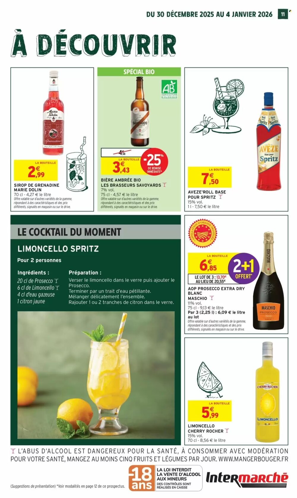 Prospectus promotionnel Intermarché valable à partir du 30/12/2025 - Page 11.