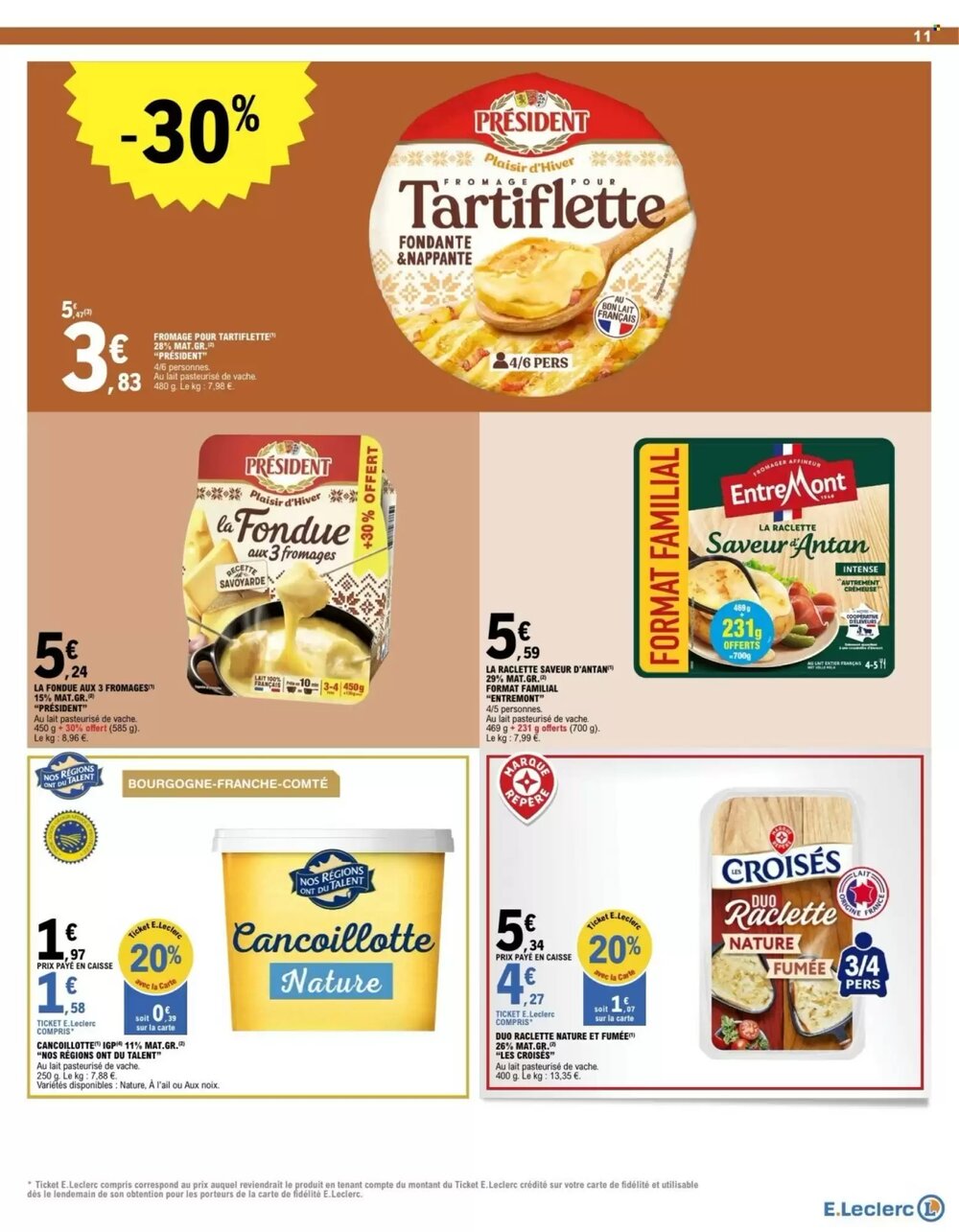 Prospectus promotionnel E.Leclerc valable à partir du 30/12/2025 - Page 11.