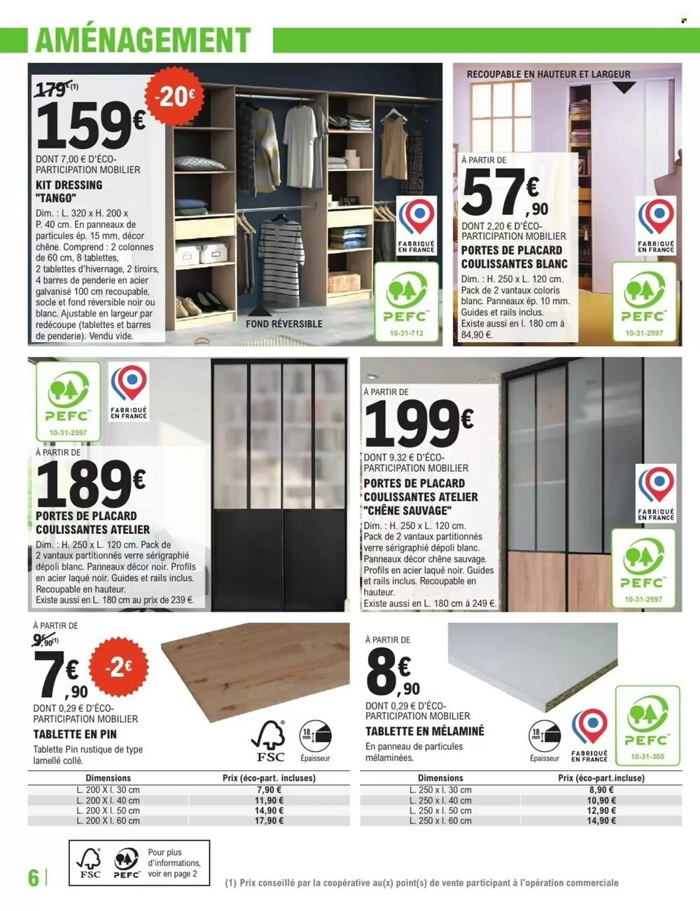 Prospectus promotionnel E.Leclerc Brico valable à partir du 30/12/2025 - Page 6.