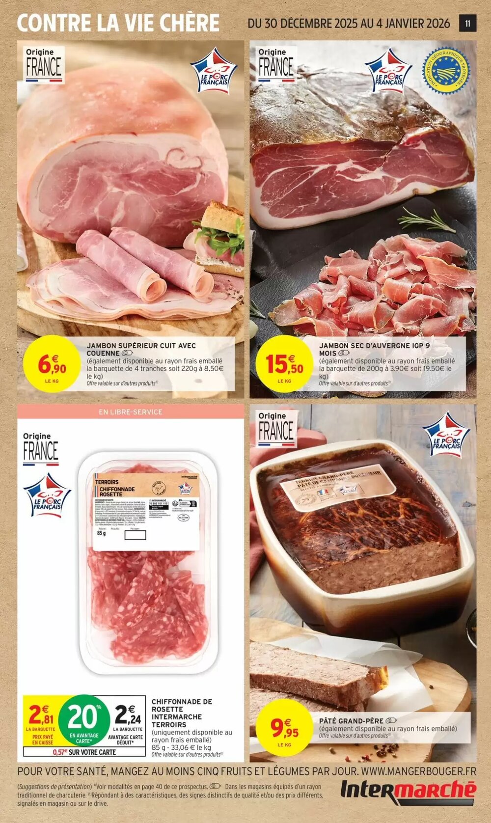 Prospectus promotionnel Intermarché valable à partir du 30/12/2025 - Page 11.