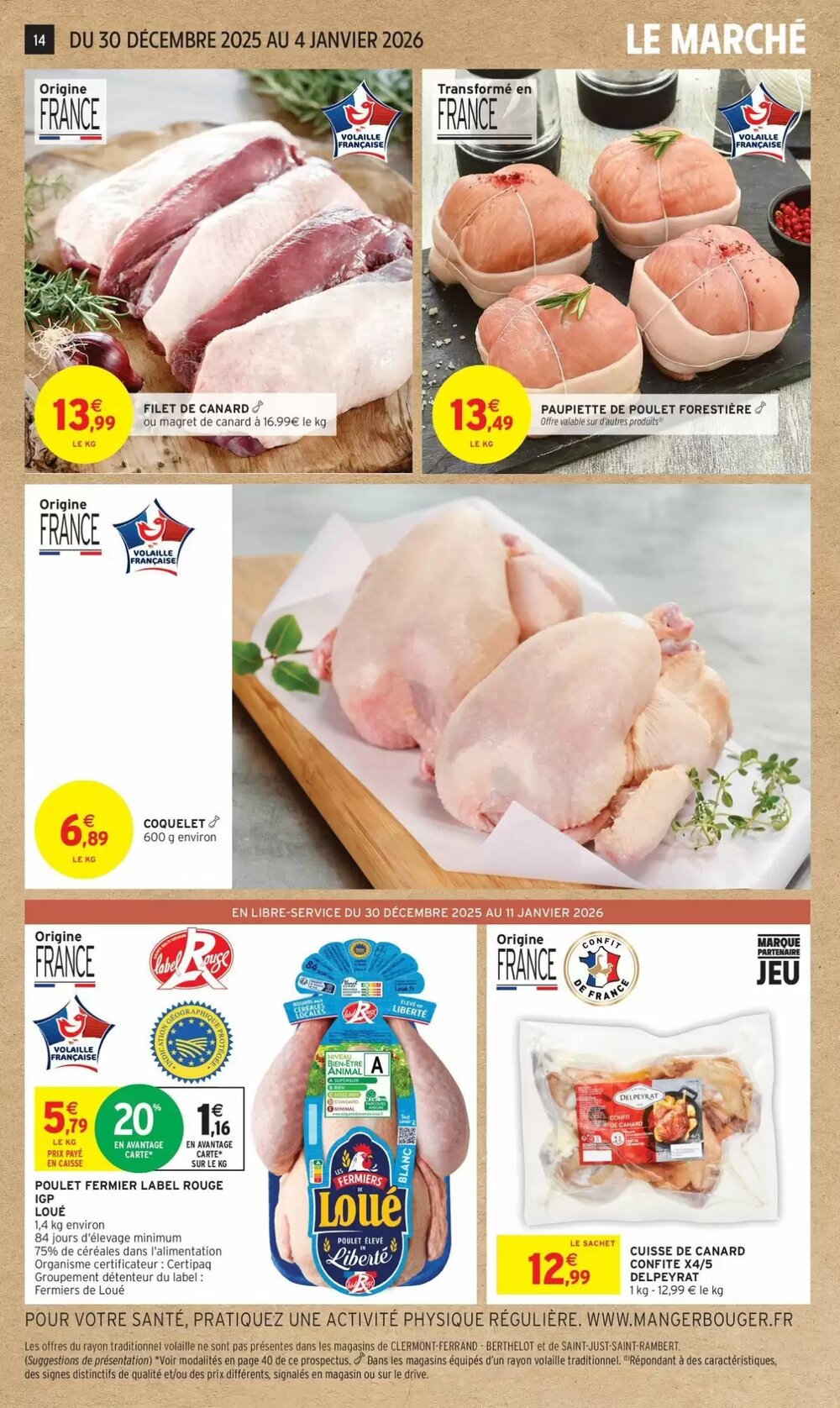 Prospectus promotionnel Intermarché valable à partir du 30/12/2025 - Page 14.