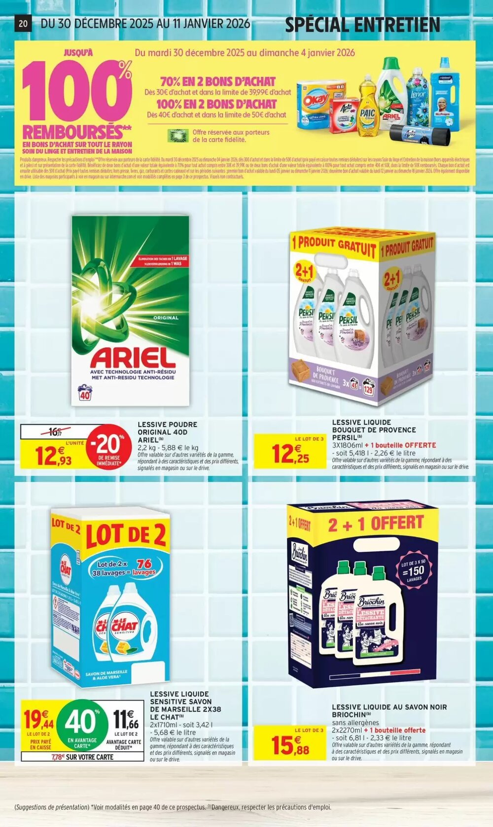 Prospectus promotionnel Intermarché valable à partir du 30/12/2025 - Page 20.
