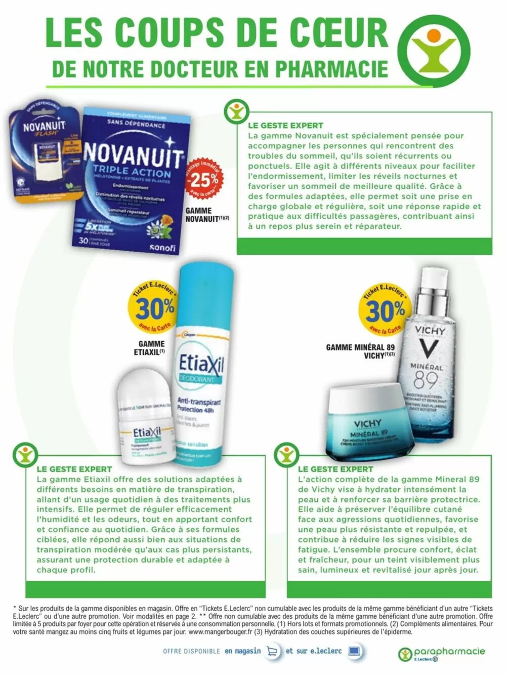 Prospectus promotionnel E.Leclerc Parapharmacie valable à partir du 30/12/2025 - Page 3.