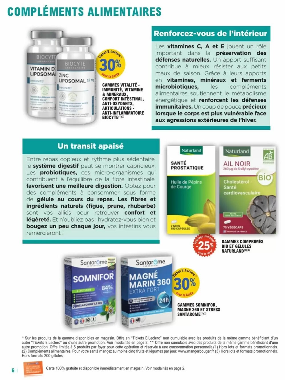 Prospectus promotionnel E.Leclerc Parapharmacie valable à partir du 30/12/2025 - Page 6.