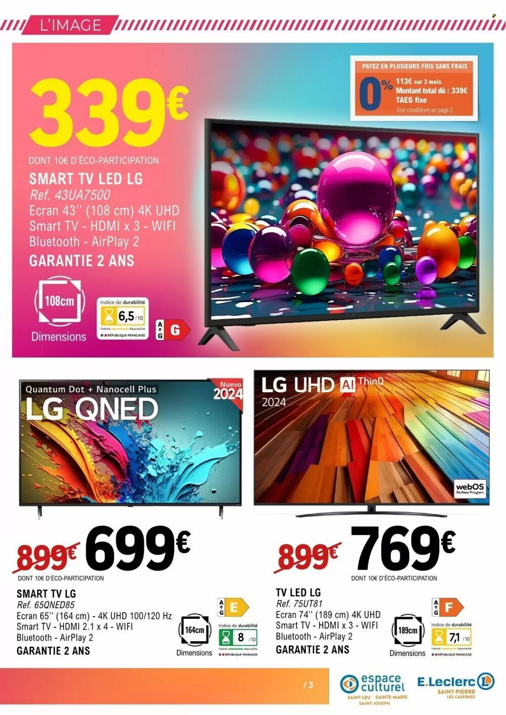 Prospectus promotionnel E.Leclerc valable à partir du 30/12/2025 - Page 3.