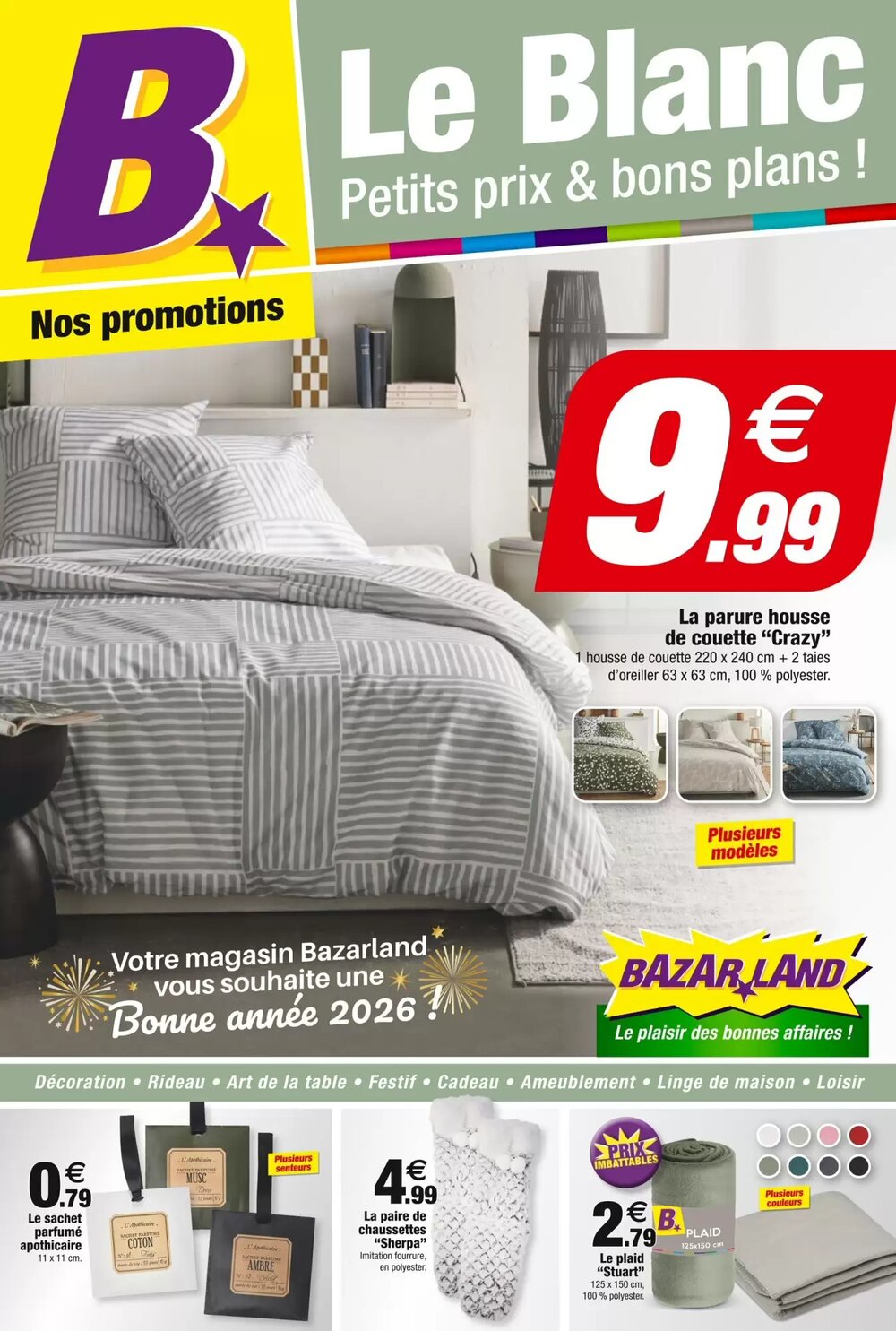 Prospectus promotionnel Bazarland valable à partir du 31/12/2025 - Page 1.