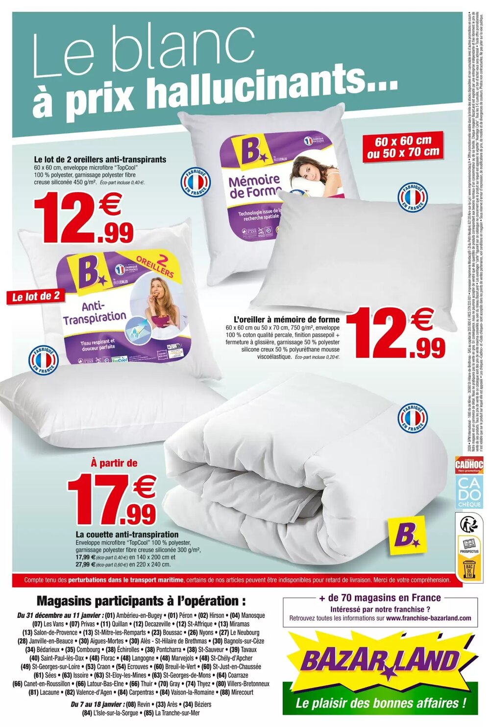 Prospectus promotionnel Bazarland valable à partir du 31/12/2025 - Page 12.