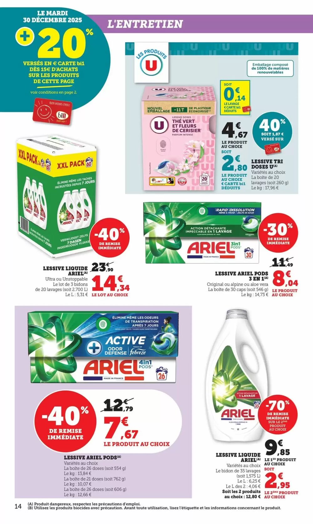 Prospectus promotionnel Bi1 valable à partir du 31/12/2025 - Page 15.