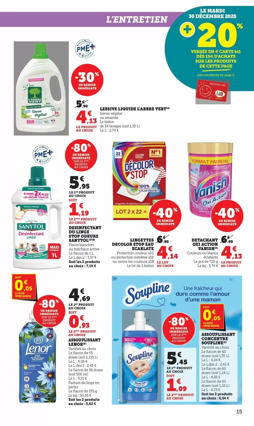 Prospectus promotionnel Bi1 valable à partir du 31/12/2025 - Page 16.