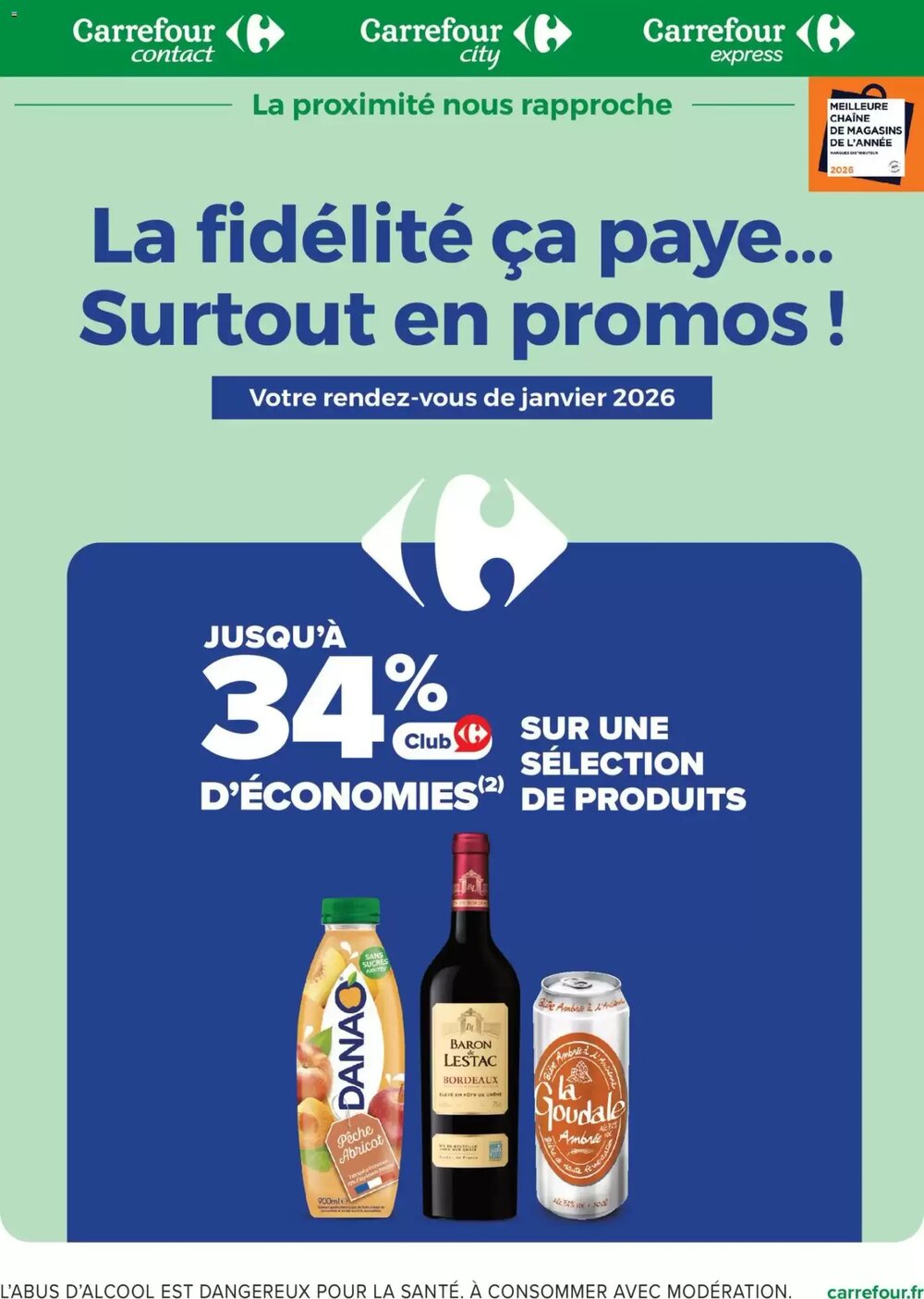Prospectus promotionnel Carrefour valable à partir du 01/01/2026 - Page 1.