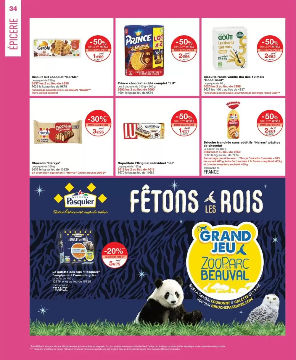 Prospectus promotionnel Monoprix valable à partir du 01/01/2026 - Page 34.