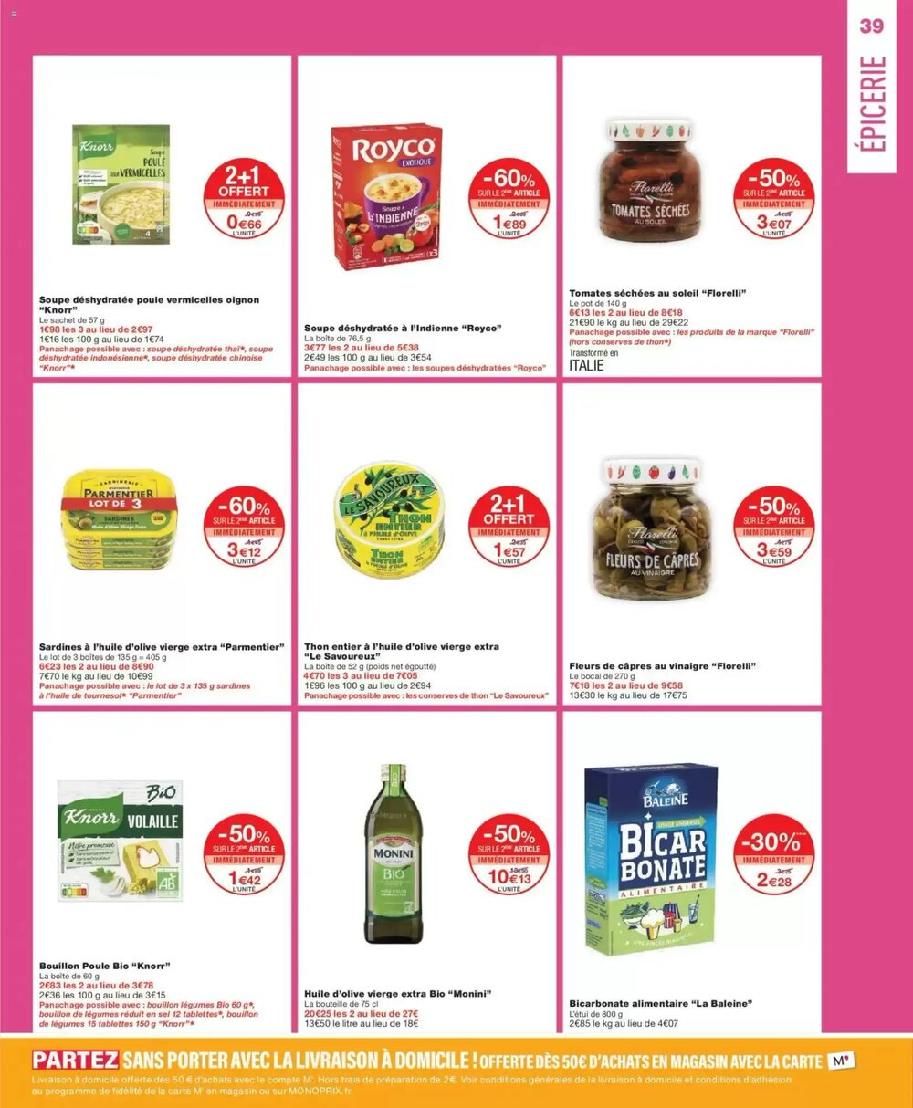 Prospectus promotionnel Monoprix valable à partir du 01/01/2026 - Page 39.