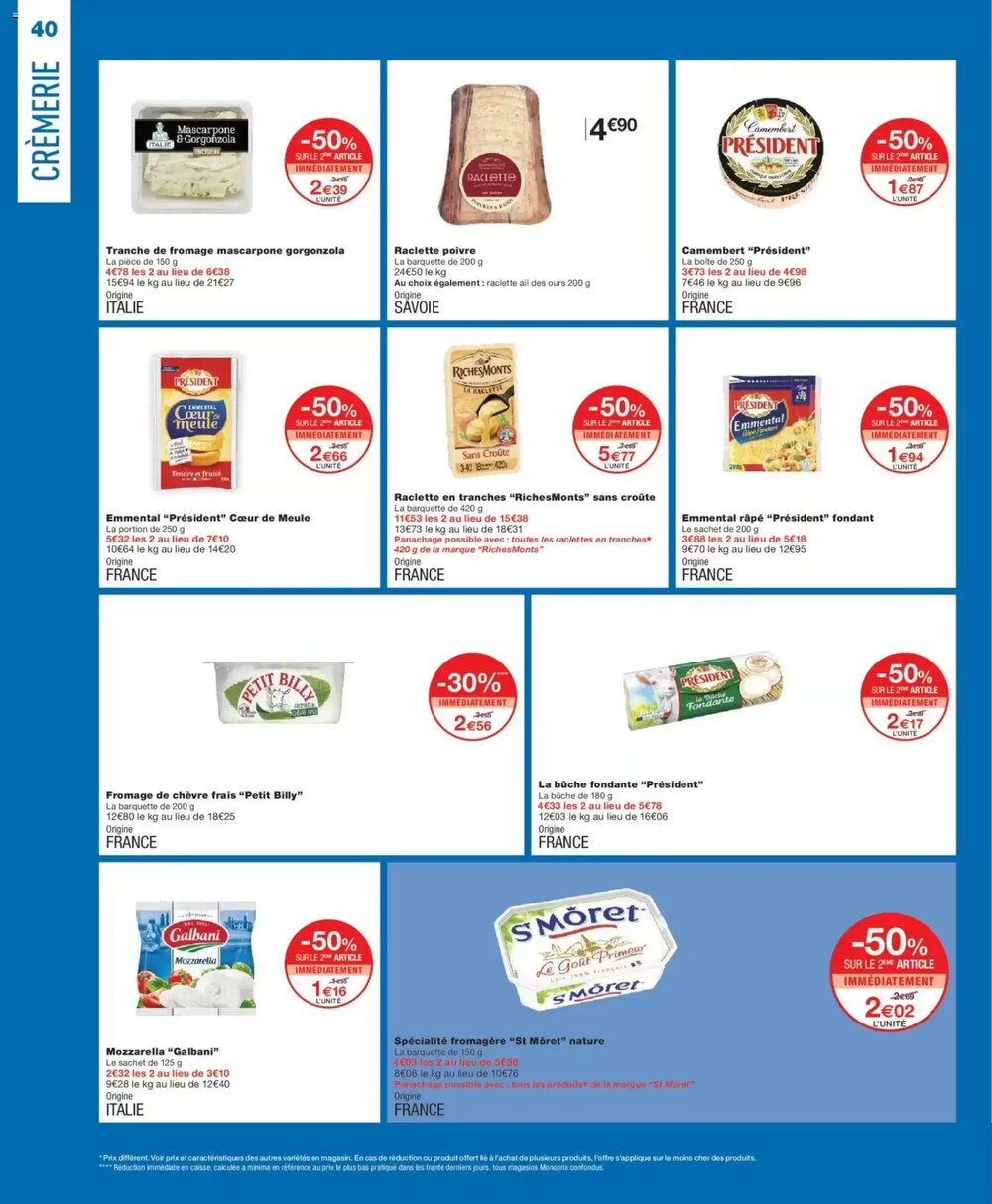 Prospectus promotionnel Monoprix valable à partir du 01/01/2026 - Page 40.