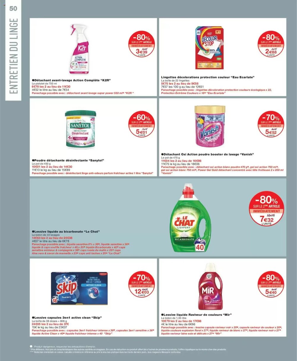 Prospectus promotionnel Monoprix valable à partir du 01/01/2026 - Page 50.