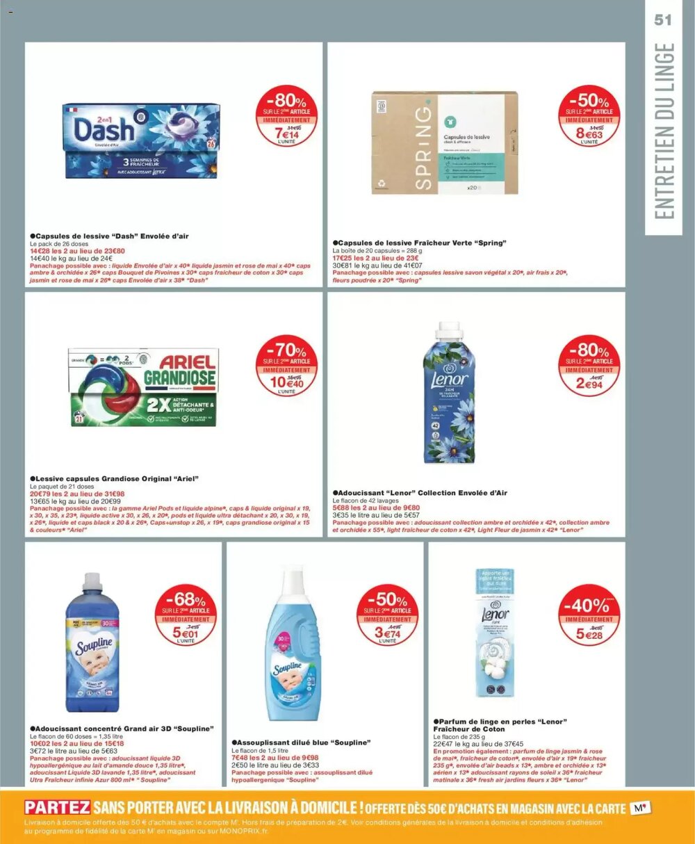 Prospectus promotionnel Monoprix valable à partir du 01/01/2026 - Page 51.