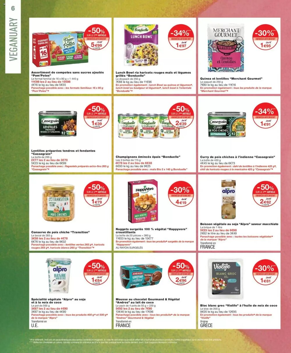 Prospectus promotionnel Monoprix valable à partir du 01/01/2026 - Page 6.