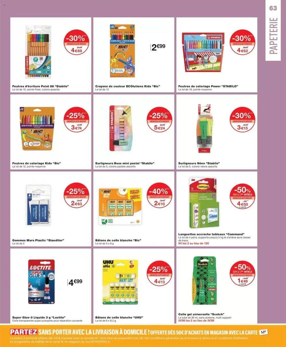 Prospectus promotionnel Monoprix valable à partir du 01/01/2026 - Page 63.