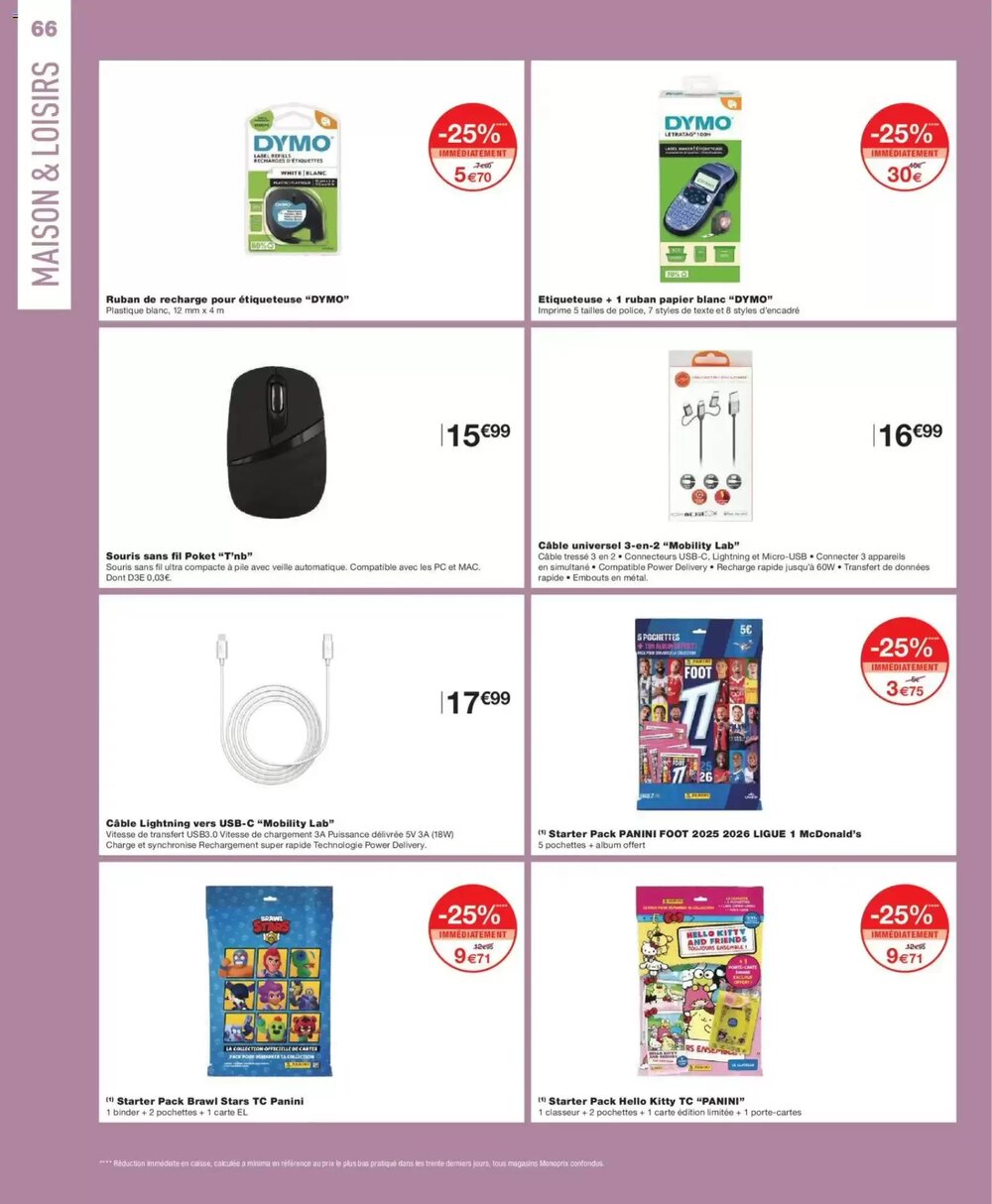 Prospectus promotionnel Monoprix valable à partir du 01/01/2026 - Page 66.