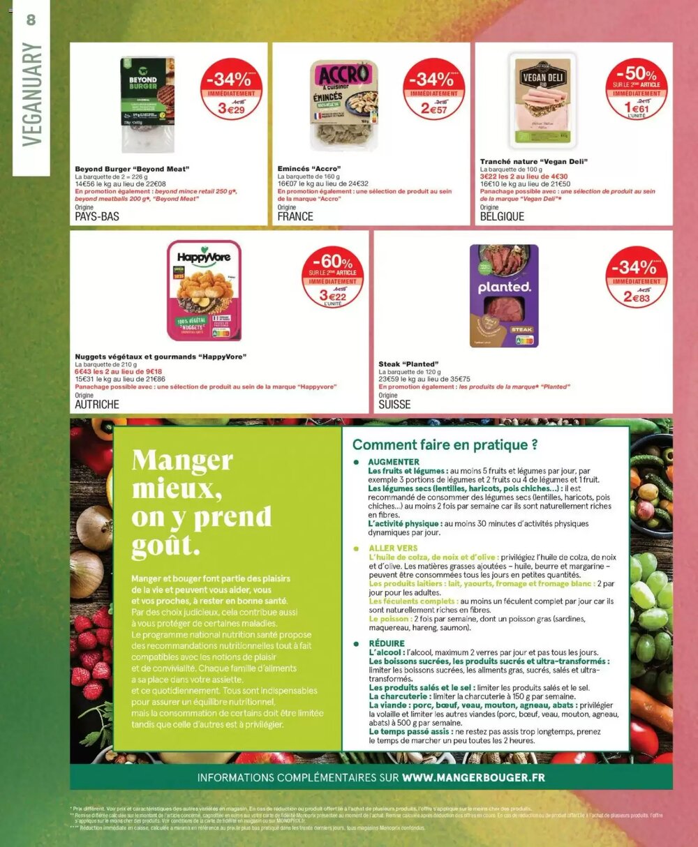 Prospectus promotionnel Monoprix valable à partir du 01/01/2026 - Page 8.