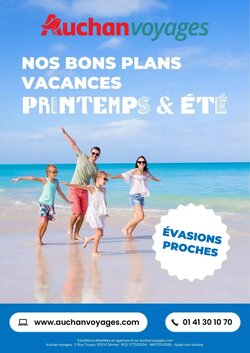 Prospectus promotionnel Auchan Voyages valable à partir du 01/01/2026