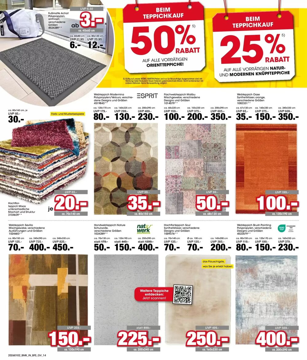 Prospectus promotionnel Möbel Martin valable à partir du 01/01/2026 - Page 14.