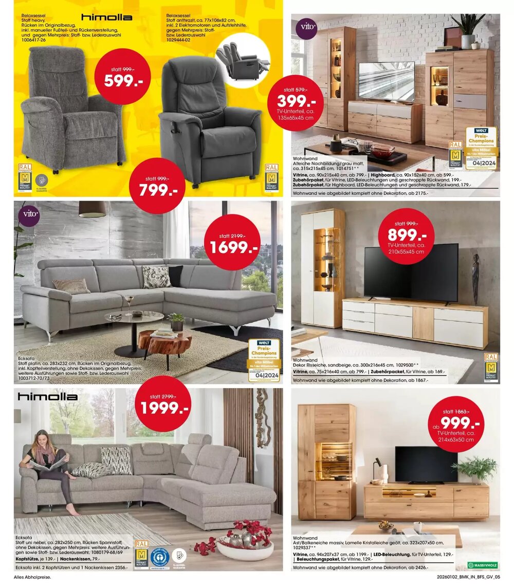 Prospectus promotionnel Möbel Martin valable à partir du 01/01/2026 - Page 5.