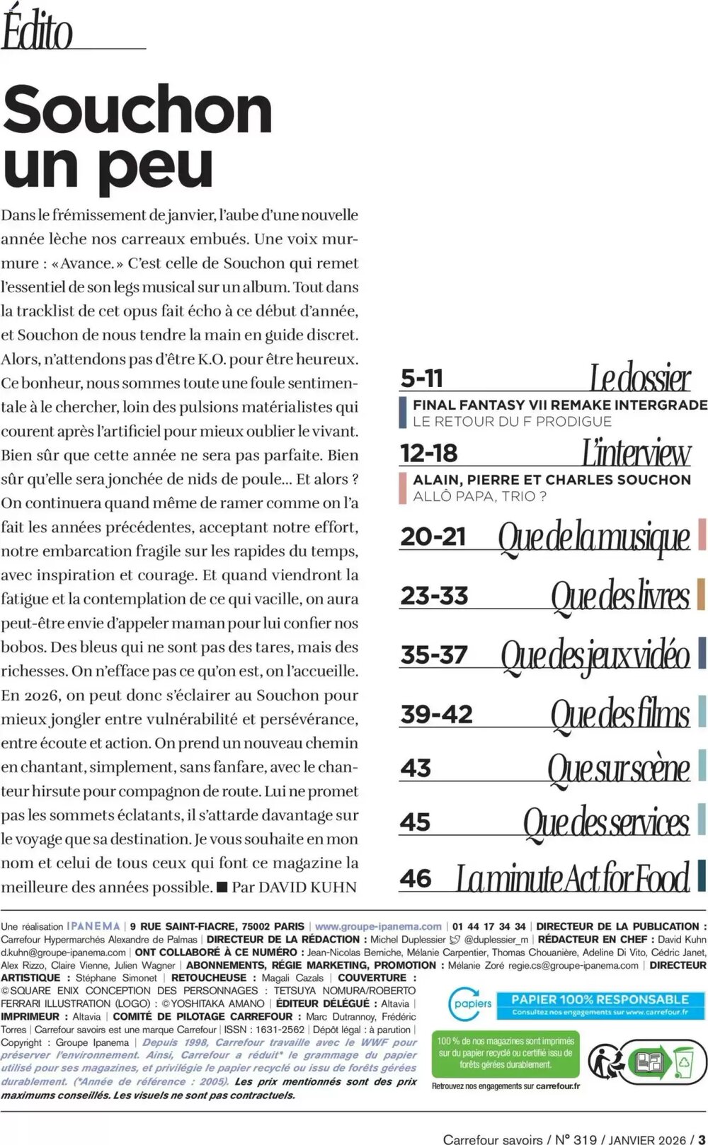 Prospectus promotionnel Carrefour valable à partir du 01/01/2026 - Page 3.