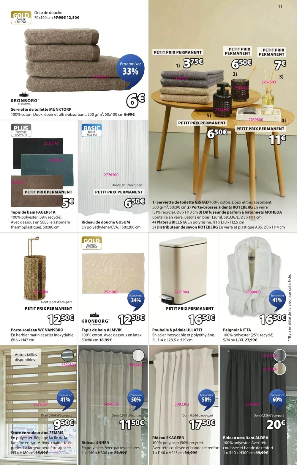 Prospectus promotionnel JYSK valable à partir du 01/01/2026 - Page 11.