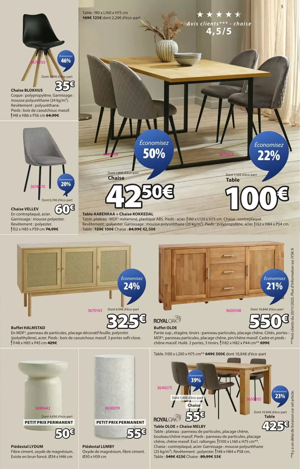 Prospectus promotionnel JYSK valable à partir du 01/01/2026 - Page 5.