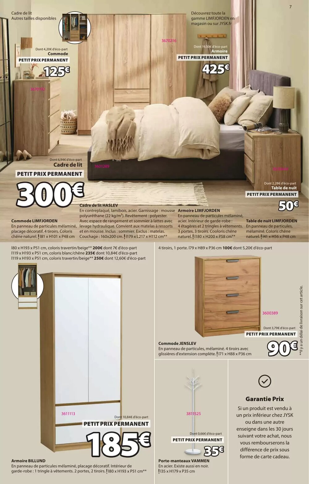 Prospectus promotionnel JYSK valable à partir du 01/01/2026 - Page 7.