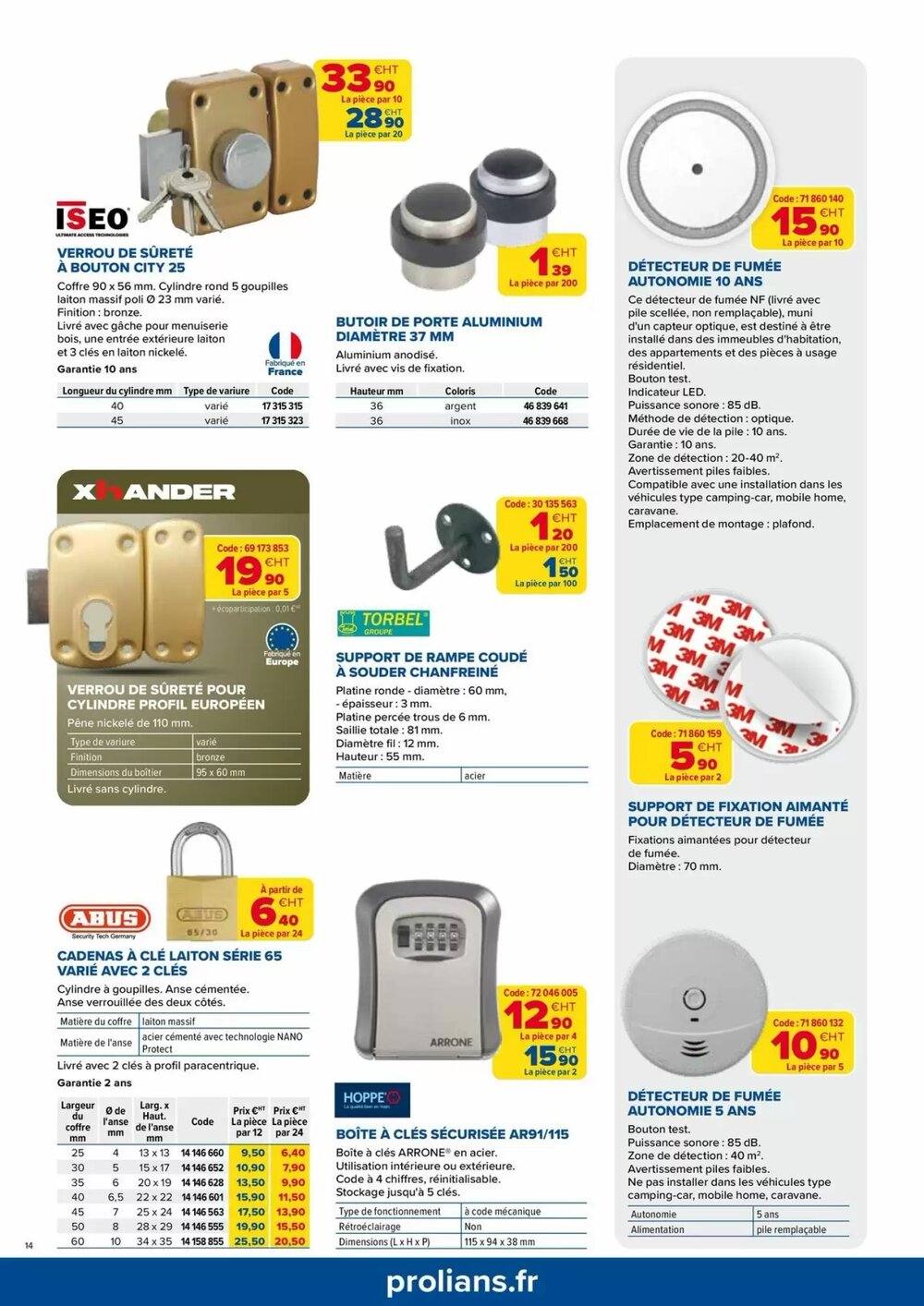 Prospectus promotionnel Prolians valable à partir du 01/01/2026 - Page 14.