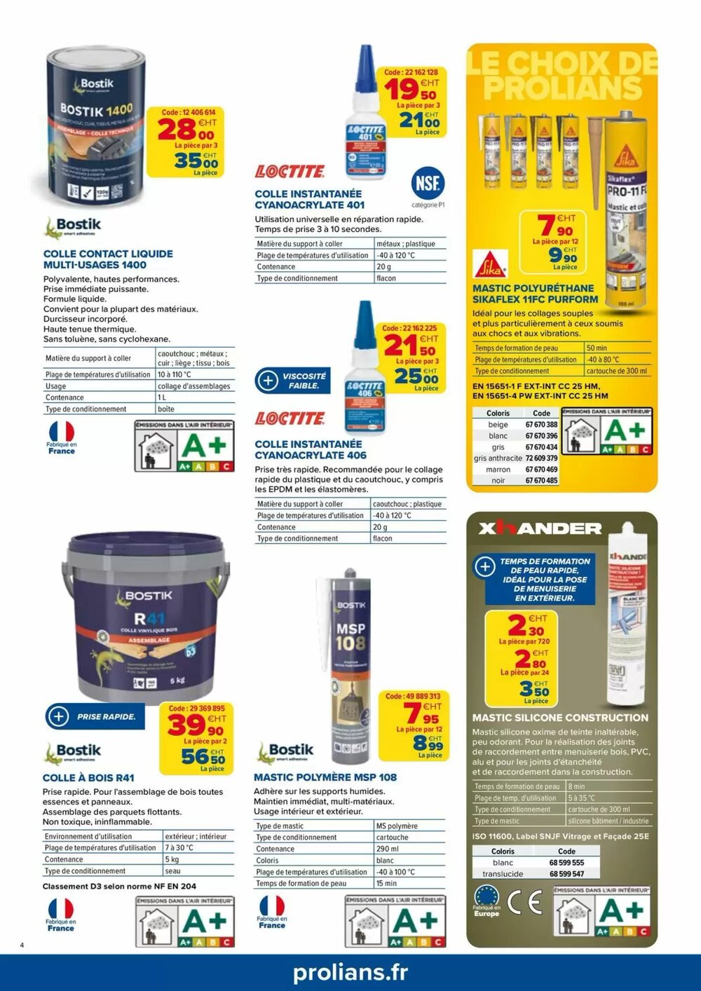 Prospectus promotionnel Prolians valable à partir du 01/01/2026 - Page 4.