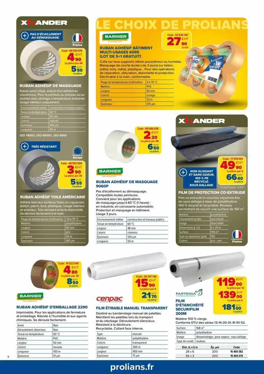 Prospectus promotionnel Prolians valable à partir du 01/01/2026 - Page 6.