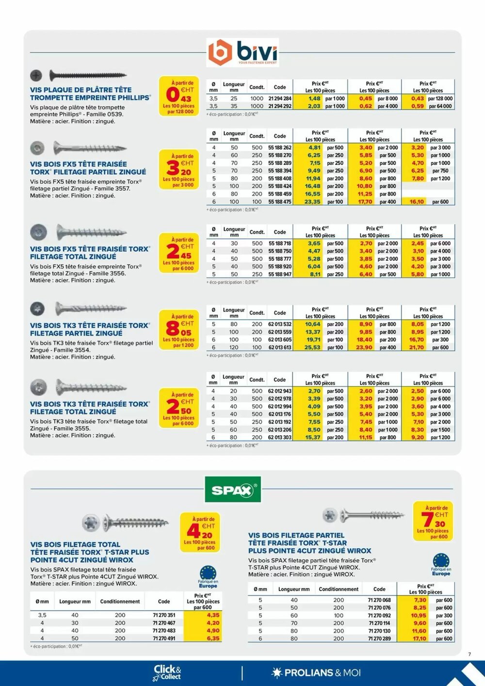 Prospectus promotionnel Prolians valable à partir du 01/01/2026 - Page 7.