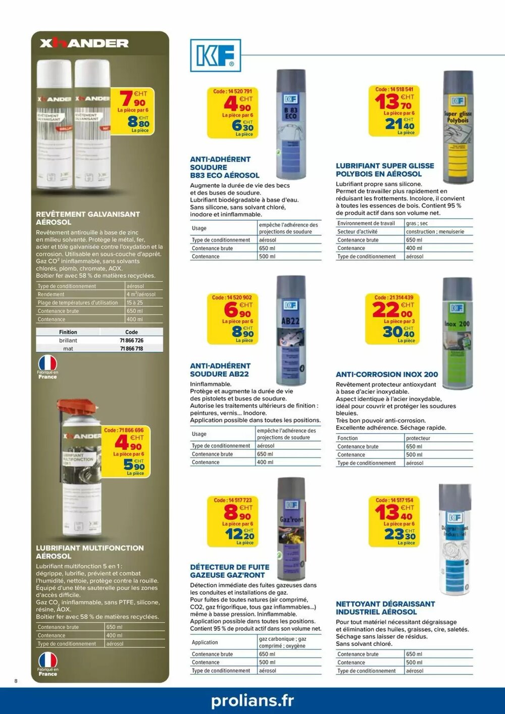 Prospectus promotionnel Prolians valable à partir du 01/01/2026 - Page 8.