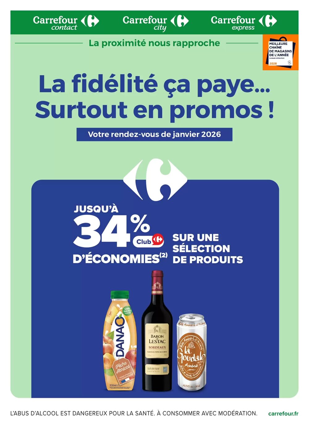 Prospectus promotionnel Carrefour valable à partir du 01/01/2026 - Page 1.