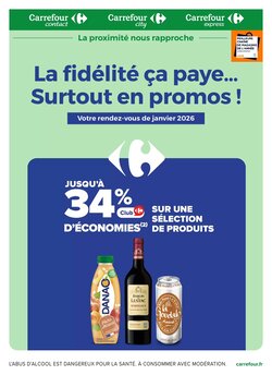 Prospectus promotionnel Carrefour valable à partir du 01/01/2026 - Page 1.