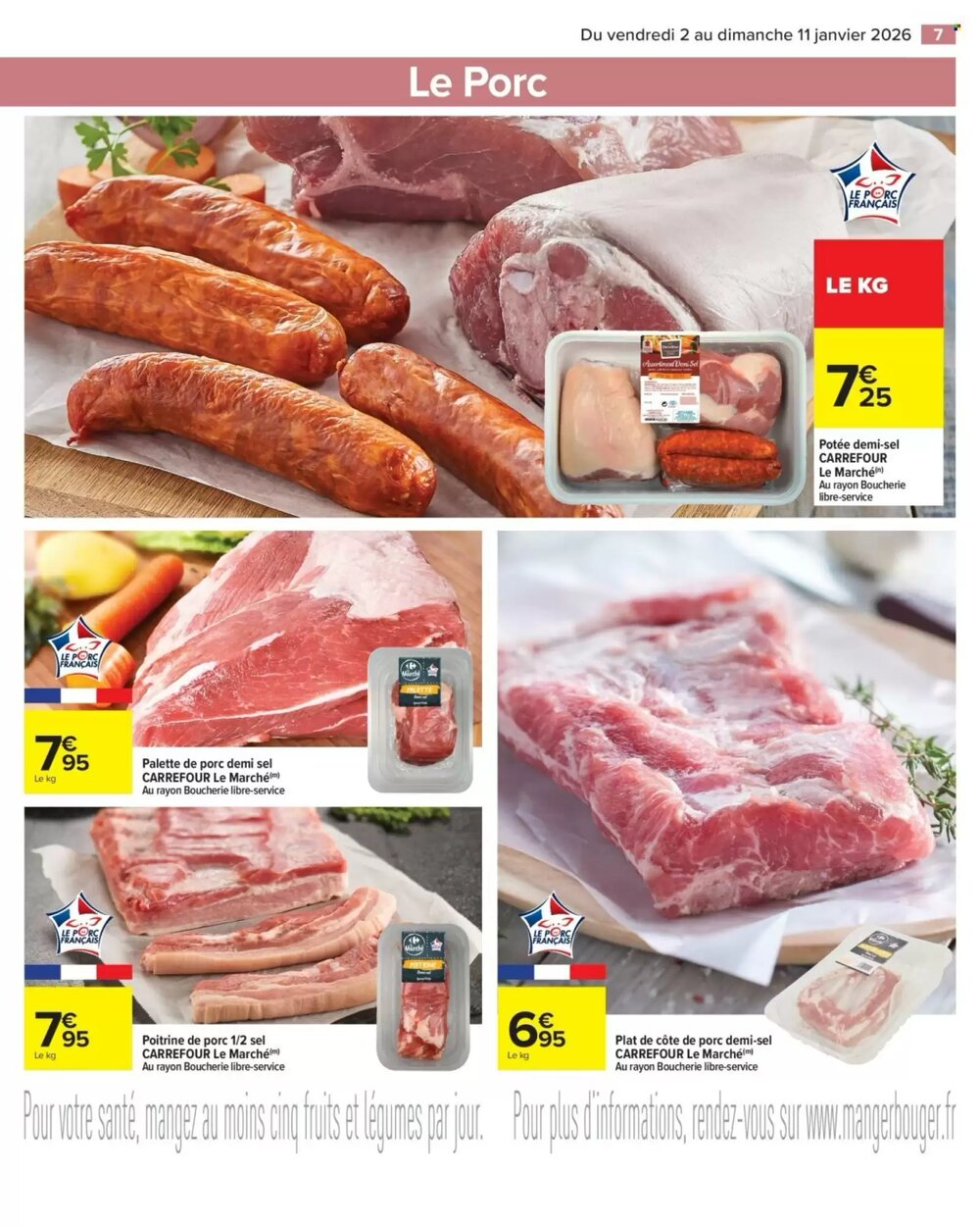 Prospectus promotionnel Carrefour Market valable à partir du 02/01/2026 - Page 7.
