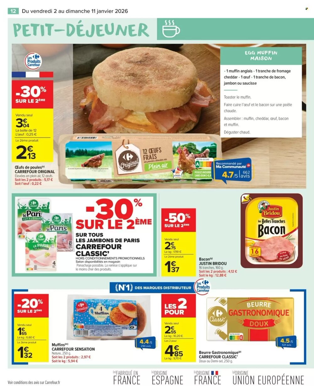 Prospectus promotionnel Carrefour Market valable à partir du 02/01/2026 - Page 14.