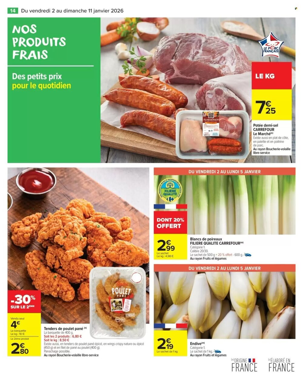 Prospectus promotionnel Carrefour Market valable à partir du 02/01/2026 - Page 16.