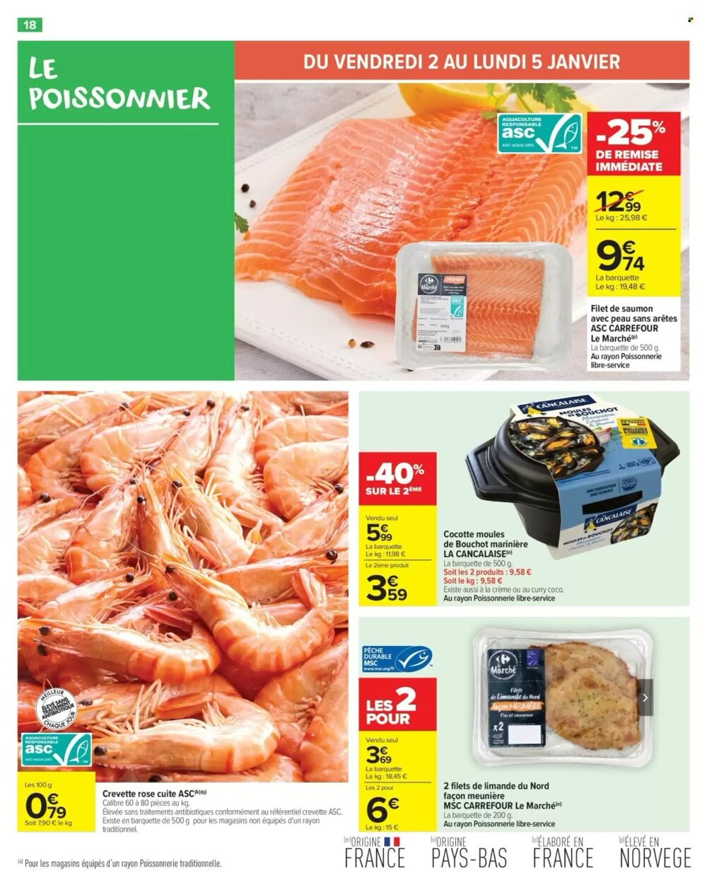 Prospectus promotionnel Carrefour Market valable à partir du 02/01/2026 - Page 20.