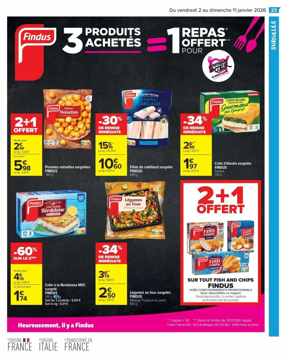Prospectus promotionnel Carrefour Market valable à partir du 02/01/2026 - Page 25.