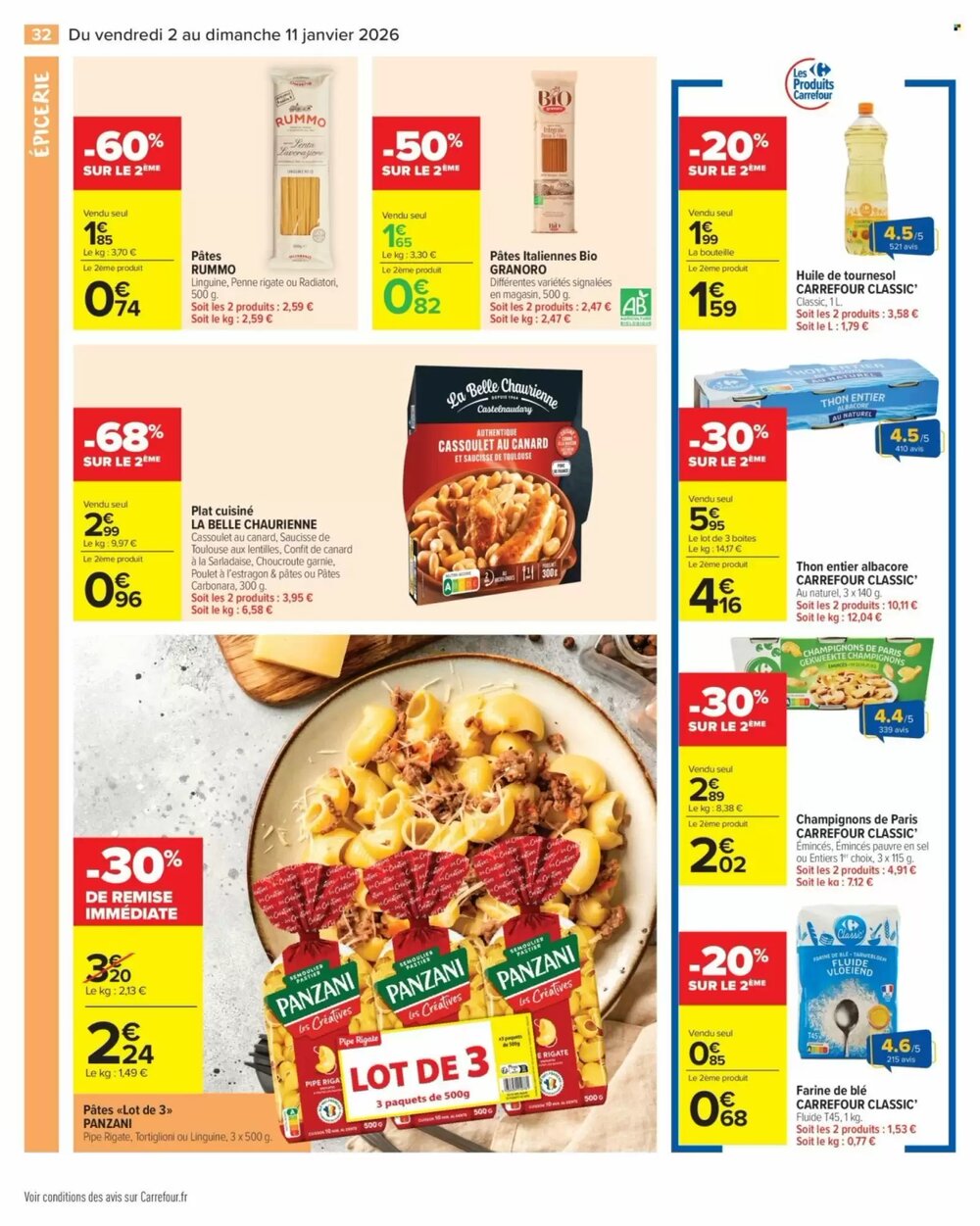Prospectus promotionnel Carrefour Market valable à partir du 02/01/2026 - Page 34.