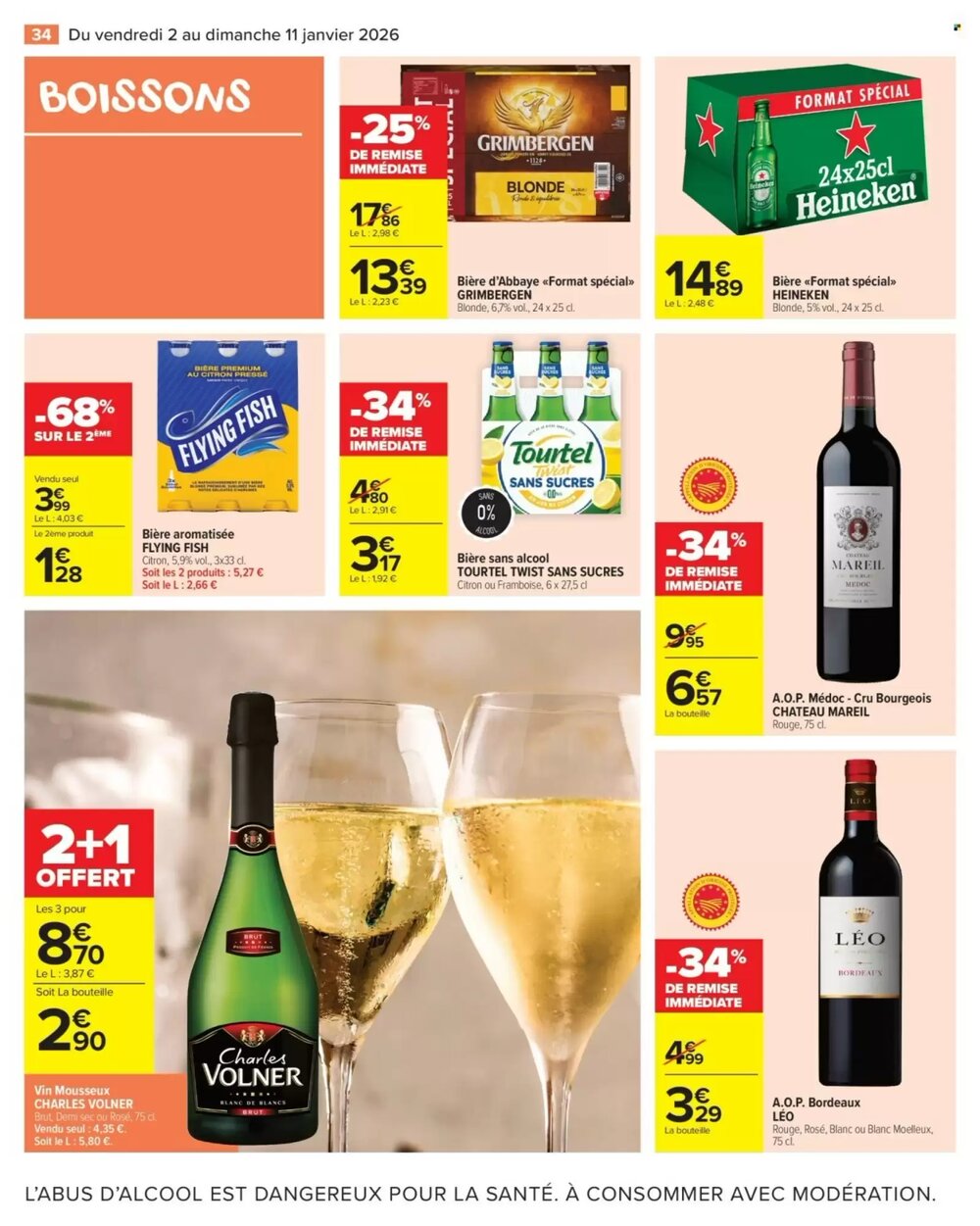 Prospectus promotionnel Carrefour Market valable à partir du 02/01/2026 - Page 36.