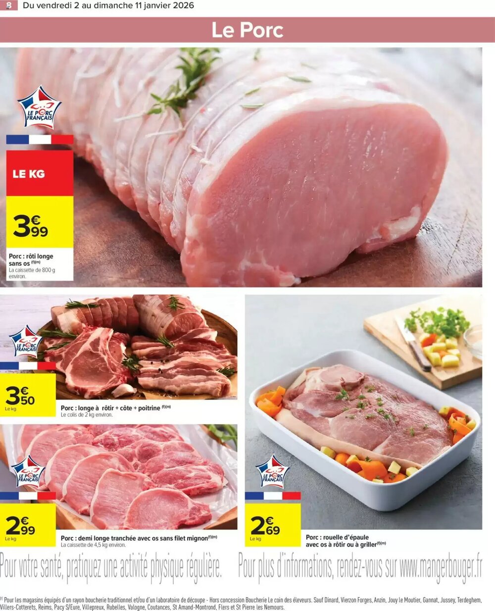 Prospectus promotionnel Carrefour Market valable à partir du 02/01/2026 - Page 8.