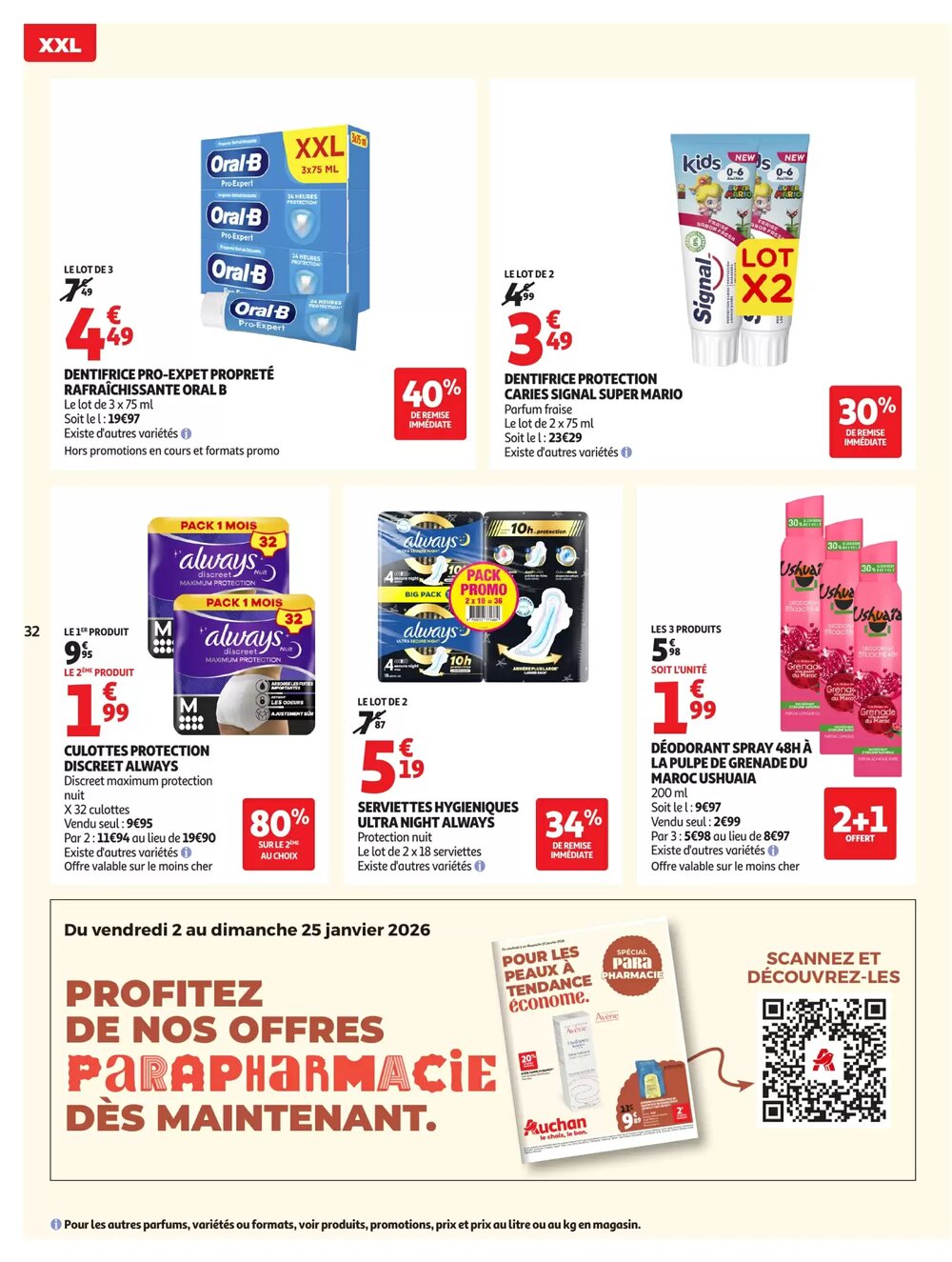 Prospectus promotionnel Auchan valable à partir du 02/01/2026 - Page 32.