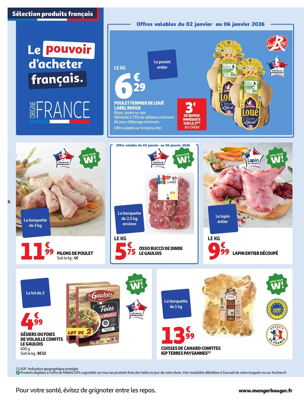 Prospectus promotionnel Auchan valable à partir du 02/01/2026 - Page 6.