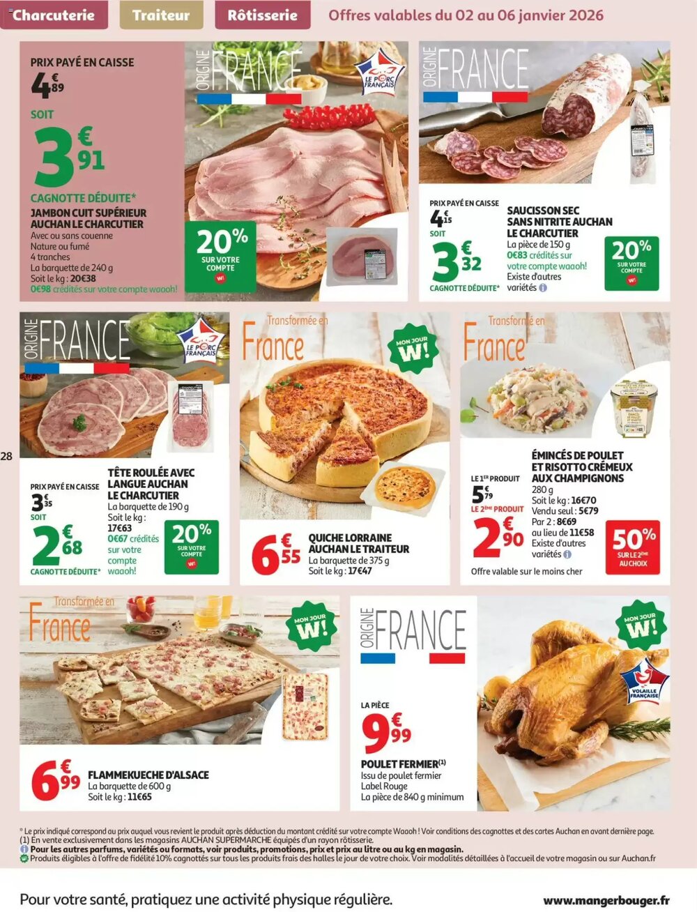 Prospectus promotionnel Auchan valable à partir du 02/01/2026 - Page 28.