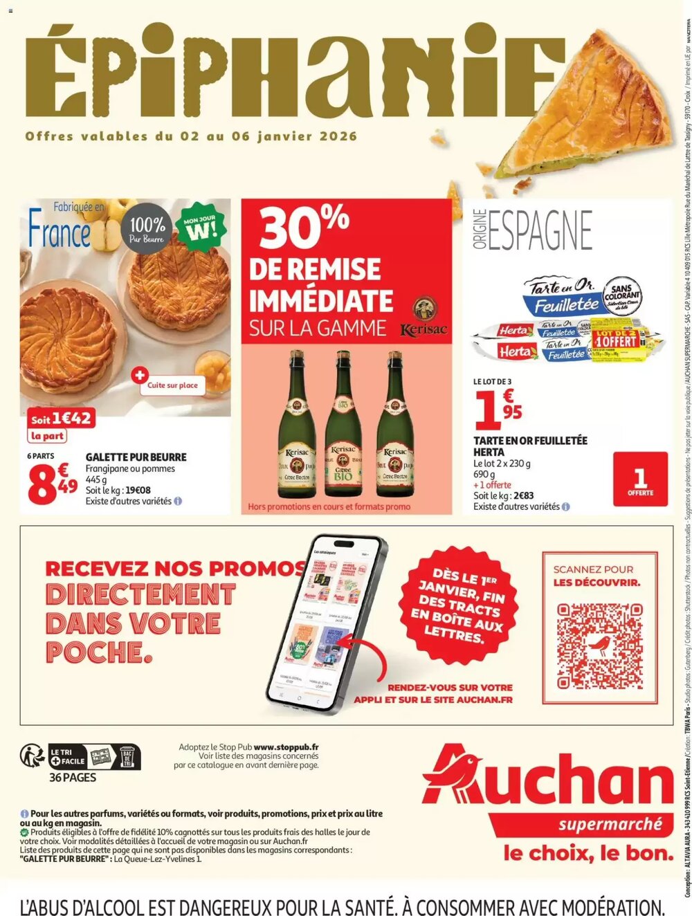 Prospectus promotionnel Auchan valable à partir du 02/01/2026 - Page 36.